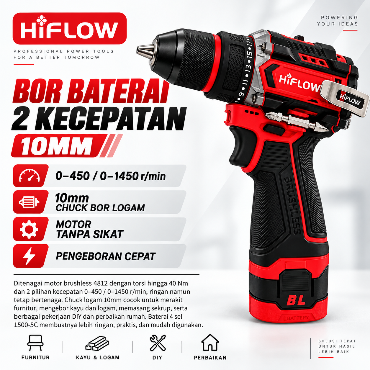 Bor Baterai HF-BB01